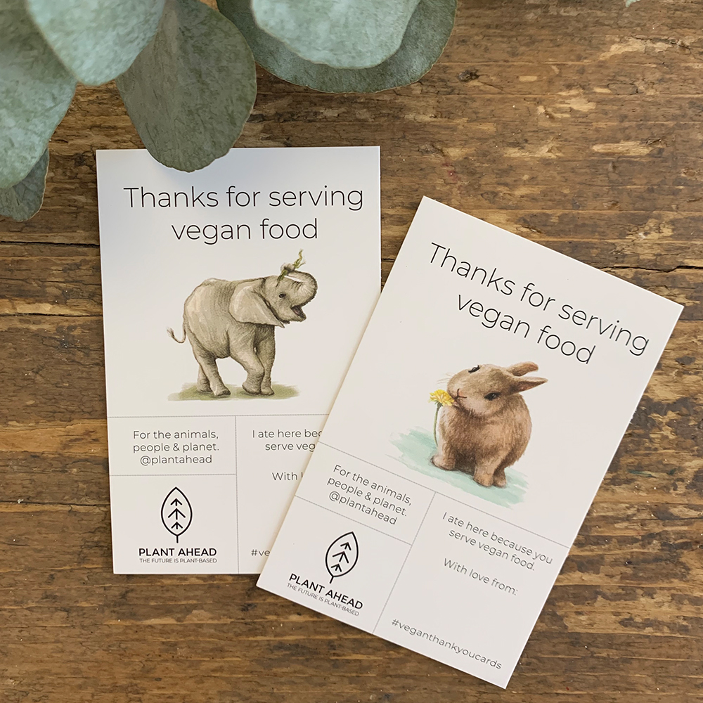 Free Vegan Thank You Cards - Download PDF & Print (NL & ENG) - Plant Ahead