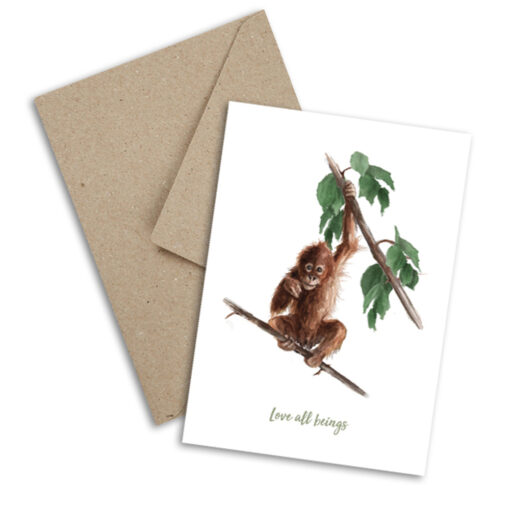 Plant Ahead Postcards - Orangutan