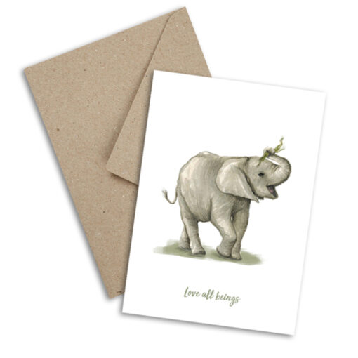 Plant Ahead Postcards - Elephant